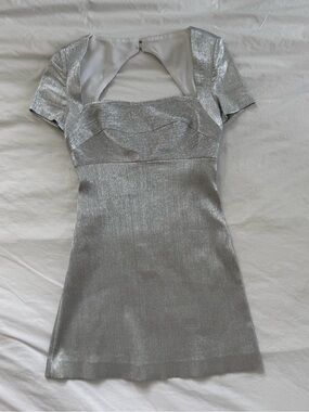 Sandro Silver Mini Dress